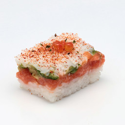 210. Oshizushi spicy salmon 🌶